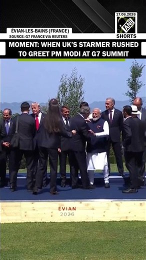 Must Watch Video! UK Prime Minister Keir Starmer rushes to greet PM Modi at G7 Summit