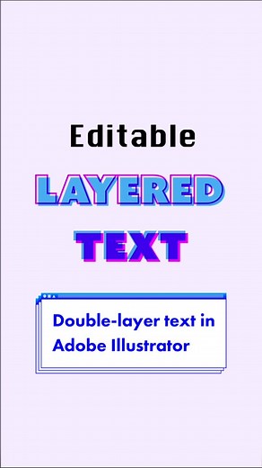 How to Create Layered Text in Adobe Illustrator | Tutorial & Tips