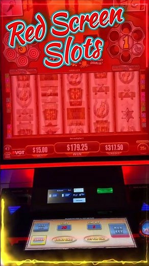 Free Spins * red screen VGT slot * #casino #shorts