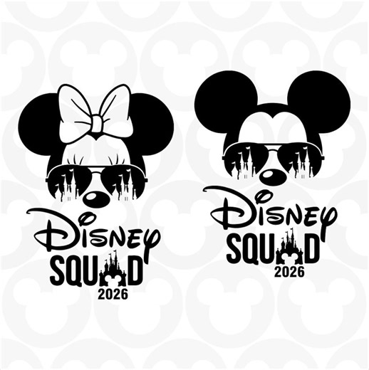 Disney Squad 2026, Musse Mimmi Pigg, Solglasögon, Matchande Set, Familjeresa, Svg Png-format, Direktnedladdning, Silhouette Cameo, Cricut - Etsy Sverige