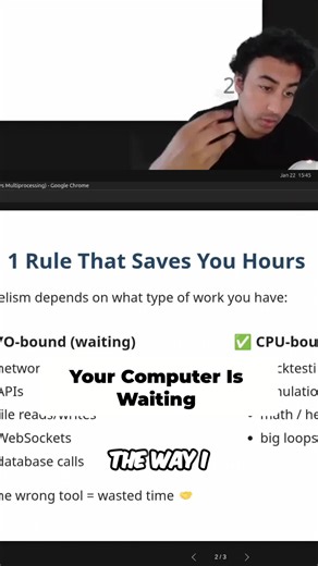 I/O bound vs. CPU bound: Explained simply! See the difference with easy analogies. #Coding #Programming #TechExplained #CoderTrader #Skool