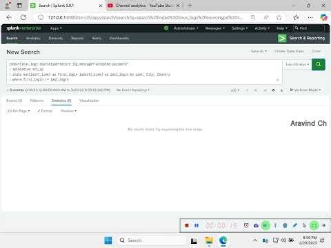 Lesson 283 how to Detects users logging in from different locations in a short time in splunk