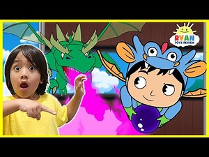 Ryan vs Magical Dragons Cartoon Animation for Kids!!! - Videos For Kids