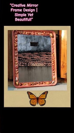 “How I Made This Unique Mirror Border | Easy DIY Idea 🪞” #decocraft