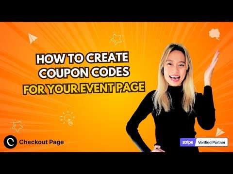 How to create coupon codes for your event page