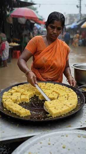 Soft & Spongy Dhokla Recipe 😋 Perfect Gujarati Snack #dhokla #snack #indianfood #shorts #foodie