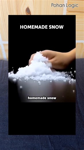 Homemade snow making process real or fake. #diy #shortexperiment