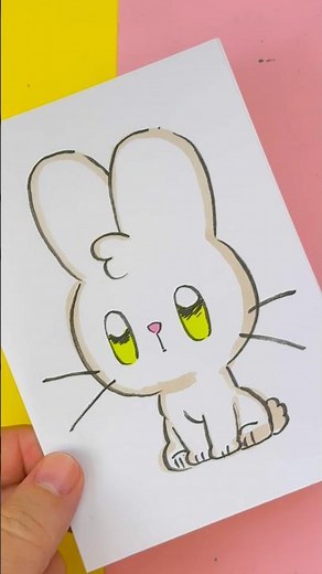 How to draw a kawaii rabbit step by step