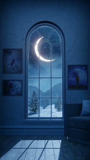 Midnight Snowfall ASMR ❄️🌙 Cozy Winter Vibes