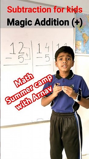 Magic Trick to Subtract Using Addition | For Class 1 - 5 | Teach subtraction to kids | Arnav Naya