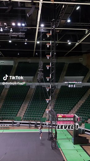 HOW HIGH CAN HE GO?! 🏀😱 Choose Better with @BODYARMOR the Official Sports Drink of March Madness. #MarchMadness #DudePerfect #Dunk #Basketball