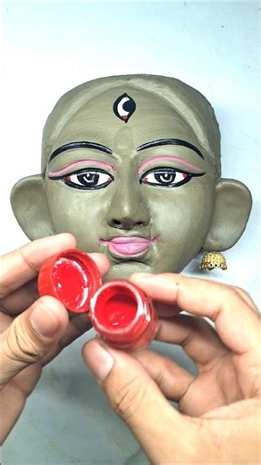 Kali maa murti making with super clay 💖 Durga maa 🌺clay art #shorts #viral #art #viralshorts