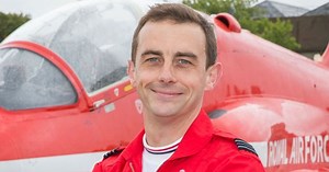 Footage from scene of Red Arrows Jet crash