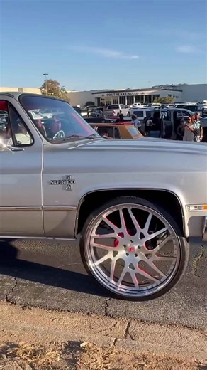 Chevy shortbed C10 truck on 30’s Forgiatos riding