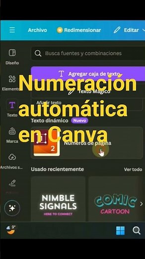 This is how Canva changes page numbering #canvapro #new #shorts