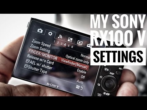 My Sony RX100 V Settings