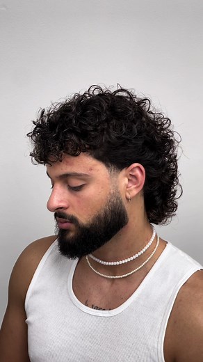 Curly Mullet: Before and After Transformation