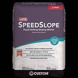 CUSTOM® SpeedSlope® - Rapid Setting Sloping Mortar - CUSTOM Building Products