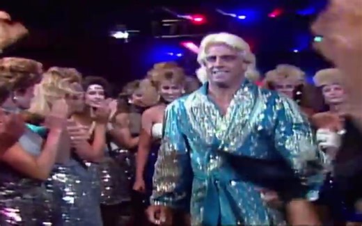 <摄魂>80年代标杆Ric Flair vs Ricky Steamboat NWA冠军赛 Wrestle War 1989