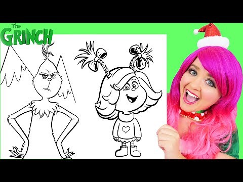 How To Color The Grinch & Cindy Lou | Markers