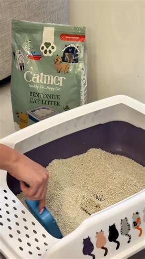 Catmer | Smart Cat Nutrition on Instagram‎: "A fresh start for your cat’s day 🐾 Keep your home and your furball happy with Catmer premium bentonite litter — clean, dust-free, and made for comfort ✨ Check out all Catmer products on our website and order now! بداية جديدة ليوم قطتكم 🐾 حافظوا على سعادة المنزل وقطتكم مع رمل بنتونايت الفاخر من كاتمر — نظيف، خالي من الغبار، ومريح ✨ اطلعوا على جميع منتجات كاتمر واطلبوا الآن على موقعنا! #Catmer #CatmerUAE #DubaiCats #UAEpets #CatParents #PetCareDubai #