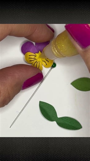 Watch this paper viola come to life! Ball stylus + mousepad technique #svgfiles #cricut #papercraft