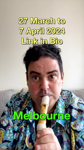 Shows von Richard in Melbourne: 27. März - 7. April