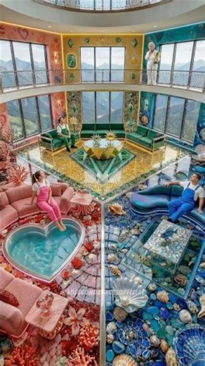 Luxury Showroom Epoxy Floor Transformation 😱 From Concrete to Liquid Gold Mirror Finish