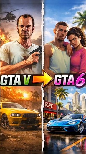 I Upgraded GTA 5 to Look Like GTA 6 | #shorts #gta