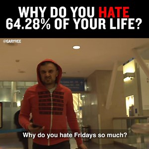 2.3M views · 14K reactions | I need everyone who sees this post to RECALIBRATE!  - You are going to spend more than 60% of your adult life at "work" or wasting time on the weekends. - If you live for Friday night, then you need to rethink your whole fucking game! It's time we ALL put pressure on the conversation!  - Tag every person u know! | Gary Vaynerchuk | Facebook