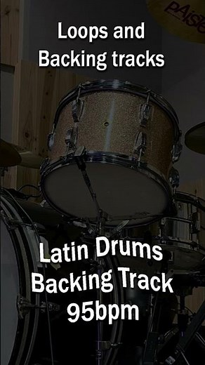 Latin Drum and Percussion Backing Track - 95bpm