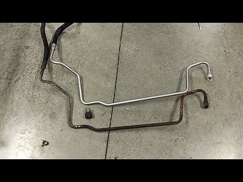 Volkswagen Golf mk4 TDI power steering line removal and install