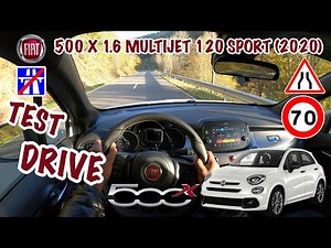 Fiat 500 X 1.6 MULTIJET 120 SPORT (2020) - Test Drive POV 4K