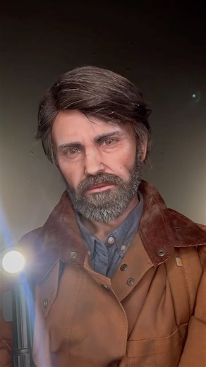 Jo Steel on Instagram: "My Joel Miller cosplay from The Last of Us (the game version). I also included the Ellie I did, as well! I think this is one of the more handsome makeup transformations I’ve done 😌 #tlou #cosplay #thelastofus #videogame #gaming"