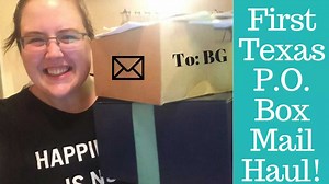 First PO box mail haul in Texas!