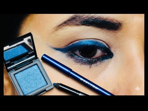 Blue Eyeshadow Eyeliner Hack // Color Eyeliner Hack // Blue Eyes // Makeup Tutorial