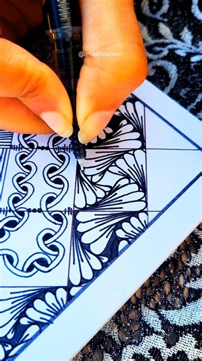 Step by step doodle zentangle design.#viral #exclusivepatterns #trending #doodle #zentangle #artist
