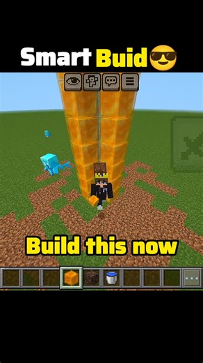“Smart Build in Minecraft 😱 | No Ladder Elevator Trick!”