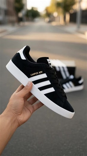 adidas Campus ADV Skate Shoes - Core Black/White/White #adidas #shoes #tiktokshop #summersale #buynow