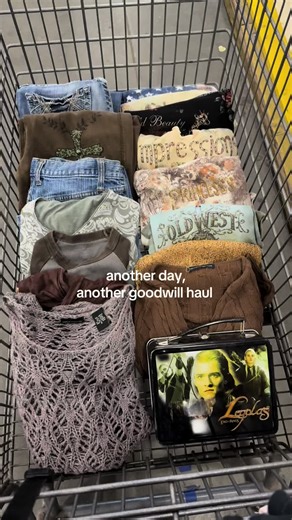 Best haul of 2025 so far ✨ loveee all the cute bedazzled shirts 🤍🪽✨ #thrifting #thrift #goodwill #y2k #goodwillfinds @Goodwill Southern California @Goodwill Industries Intl.