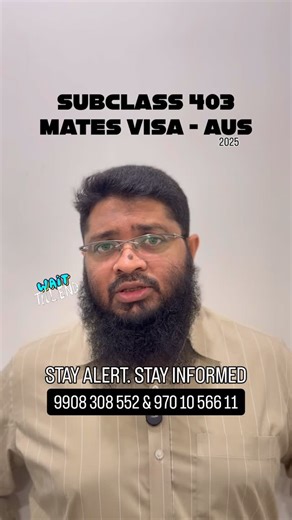MOHAMMED UBAIDULLAH SHAREEF on Instagram: "LOTTERY VISA - Subclass 403 MATES - Australia 🇦🇺 ✈️ ​​To be eligible to register in the MATES ballot, you must: create an ImmiAccount hold a valid Indian passport hold a valid permanent account number (PAN card) issued by the Indian Government​ be aged between 18 - 30 years (inclusive) at the beginning of the ballot registration open period for that process not already be registered in the MATES ballot have a valid email address agree to registration 