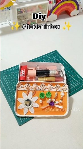 💝🌸Viral DIY Altoids Tin Box Makeover #diy#RecyclingIdeas#MiniOrganizer#AltoidstinDIY