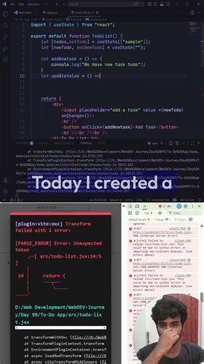 Day 99 of my 100Day Coding Challenge !
