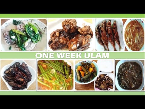 ONE WEEK PANDEMIC ULAM IDEAS | TIPID ULAM IDEAS | SIMPLENG LUTONG PINOY