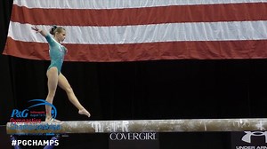 Ragan Smith earned a huge 15.200 on beam earlier today at the P&G Gymnastics Championships! | USA Gymnastics