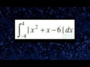 Absolute value integral, definite integrals with absolute value