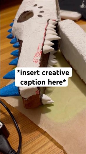 Dragon puppet teeth :D #artandcraft #artscraft #dragonpuppets