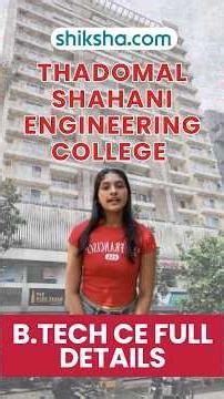 🎓TSEC Mumbai B.Tech (Computer Engineering) - Curriculum & Fees Breakdown #lcc #mumbai #engineering