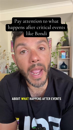 Important to think about political leveraging of horrible events like this. #bondi