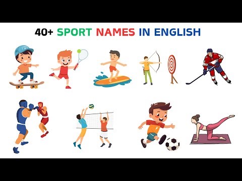 English Vocabulary | 40+ Sport Names In English | Learn English | Esl | Name Of Sports